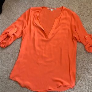 Coral blouse